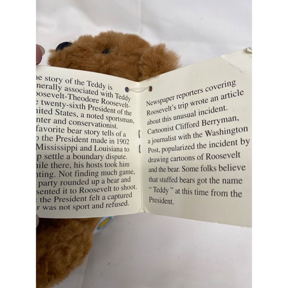Smithsonian Teddy Bear Plush Classic Brown Stuffed‎ Animal Collectible - Picture 7 of 9